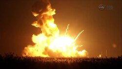 Commercial supply rocket explodes at liftoff News Clip