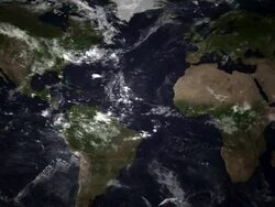 American and European Continents Stock Footage