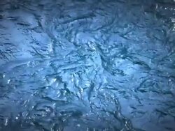 MS SLO MO Shot of Water Patterns / Elk River, Oregon, United States Stock Footage