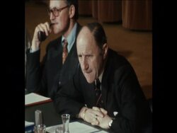 SYND 25 7 74 SECRETARY GENERAL FOR NATO HOLDS PRESS CONFERENCE ON CYPRUS News Clip