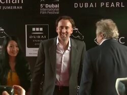 2008 Dubai International Dubai Film Festival Charles Roven Award Stock Footage