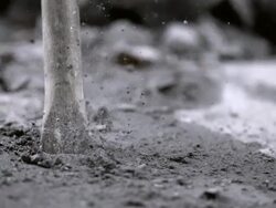 Close Up Of Jackhammer Chisel (Super Slow Motion) Stock Footage