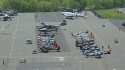 'WS AERIAL Shot of US Air Force Civil Air Patrol / Washington DC, United States' Stock Footage