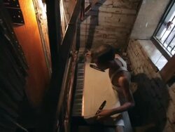 MS HA Man weaving on loom / India Stock Footage