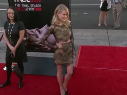 Ashley Hinshaw at "True Blood" Seventh and Final Season Premiere Stock Footage