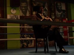 B-Roll: Joe Frazier photo shoot. Stock Footage