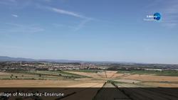 France, Oppidum d'Enserune, Pre-Roman Gaul village Stock Footage