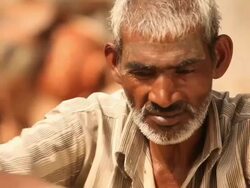 Potter making earthen pots, Faridabad, Haryana, India Stock Footage