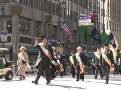 St. Patrick's Day Parade Stock Footage