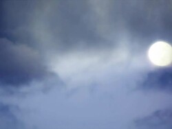 Timelaps moon and clouds Stock Footage