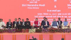 CLEAN : India's first bullet train project fast tracks Japanese ties News Clip