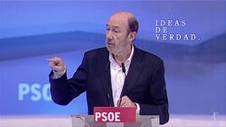 VOICED: Rubalcaba: Spain's battle-hardened Socialist candidate News Clip
