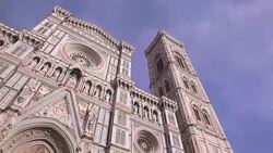 Cathedral Santa Maria del Fiore Florence Stock Footage
