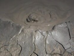 Mud volcano Bulganak Stock Footage