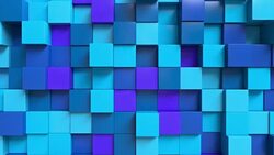 Looping Abstract cubes Blue Stock Footage