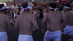 CLEAN : Japanese brace the cold for a purification ritual News Clip