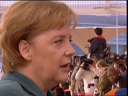 WRAP Heads of state arriving for summit, Merkel sot, family photo, Kufuor arrival Instructional Video