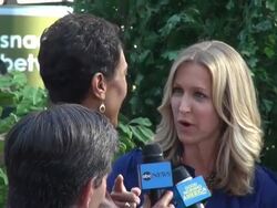 Robin Roberts, George Stephanopoulos, Sam Champion Stock Footage