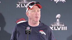 The Denver Broncos and the Seattle Seahawks held their first practices after arriving in New Jersey for Super Bowl XLVIII on Wednesday. But before running plays or watching film, members of both teams met with the media once again. (Jan. 29) News Clip