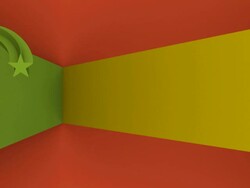 Colorful Swirling Stars (4 versions) Stock Footage