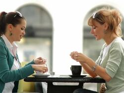 HD: Having Coffee In The City Stock Footage
