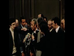 UPITN 23 3 77 PREMIER ANDREOTTI MEETS CHRISTIAN DELEGATION TO DISCUSS IMF News Clip