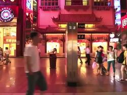People walking at shopping center Stock Footage