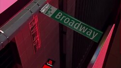 Tourists and adverts around Times Square News Clip