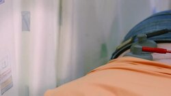 Electrophoresis in hospital Stock Footage