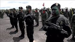 CLEAN : Venezuelan Army holds military parade near border with Guyana News Clip