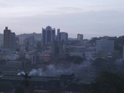 WS View of city / Kampala, Kampala, Uganda Stock Footage