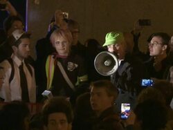 Occupy Chicago Protests, October 15, 2011 Stock Footage