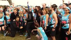 Royals Pose With Heads Together Marathon Runners News Clip