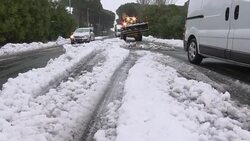 CLEAN : Snow disrupts traffic in southern France News Clip