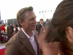 Daniel Craig at the Cowboys & Aliens UK Premiere at London England. (Footage by WireImage Video/Getty Images Entertainment Video) Stock Footage