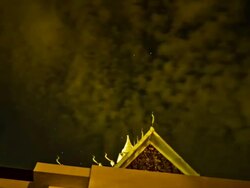 MS T/L Star trail at Angkor Wat / Siem Reap,  Angkor Wat,  Cambodia Stock Footage