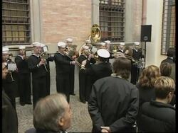 Memorial to Sept 11 attacks at US embassy in Rome. News Clip