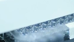 96 well plates on the Plate washer in laboratory Stock Footage