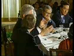 USA: NEW ECONOMY SUMMIT: CLINTON/GATES News Clip