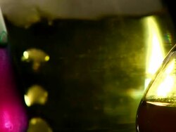 Beakers - Locked ECU Slow Motion Stock Footage