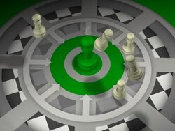 Team Concept with Green Leader, Chess, Checkmate, Teamwork Stock Footage