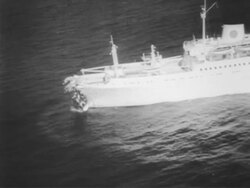 SS Andrea Doria sinks Stock Footage
