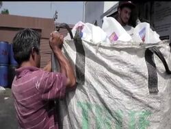 With the economy in a slump, more people turn to recycling to try to make an extra dollar or two. Derrick Hill at the Ugalde Recycling center in Los Angeles says they are seeing people recycle more than ever. News Clip