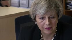 Theresa May visits the Young Minds charity in Southwark News Clip