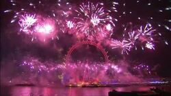 Fireworks in London to celebrate 2015 New Year News Clip