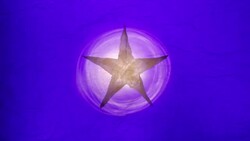 Glowing Paper Star Animation With Corona Glow Stock Footage