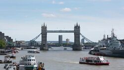 London Tower Bridge Stock Footage