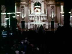 Christian church ceremony Stock Footage