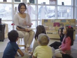Preschool Story Time Stock Footage