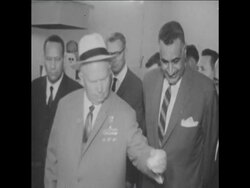 SYND 13 5 64 NIKITA KHRUSHCHEV VISITS A PHARMACEUTICAL FACTORY News Clip